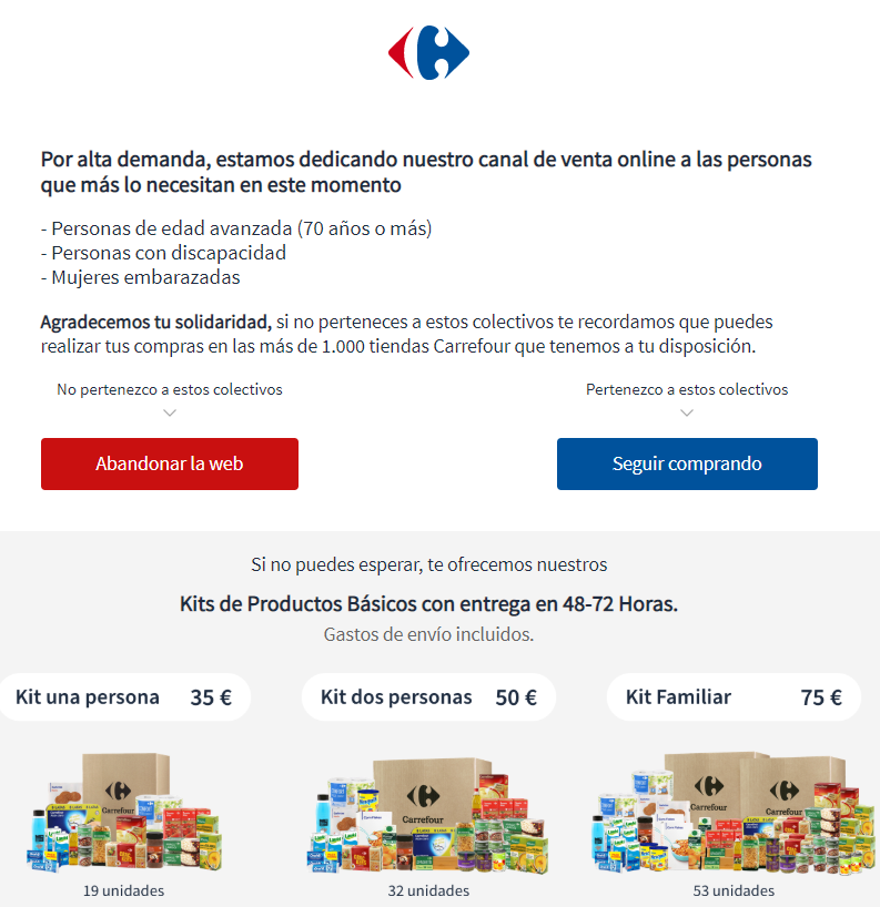Lo anterior Bajo Compuesto Carrefouronline la compra online de Carrefour - Consumoteca