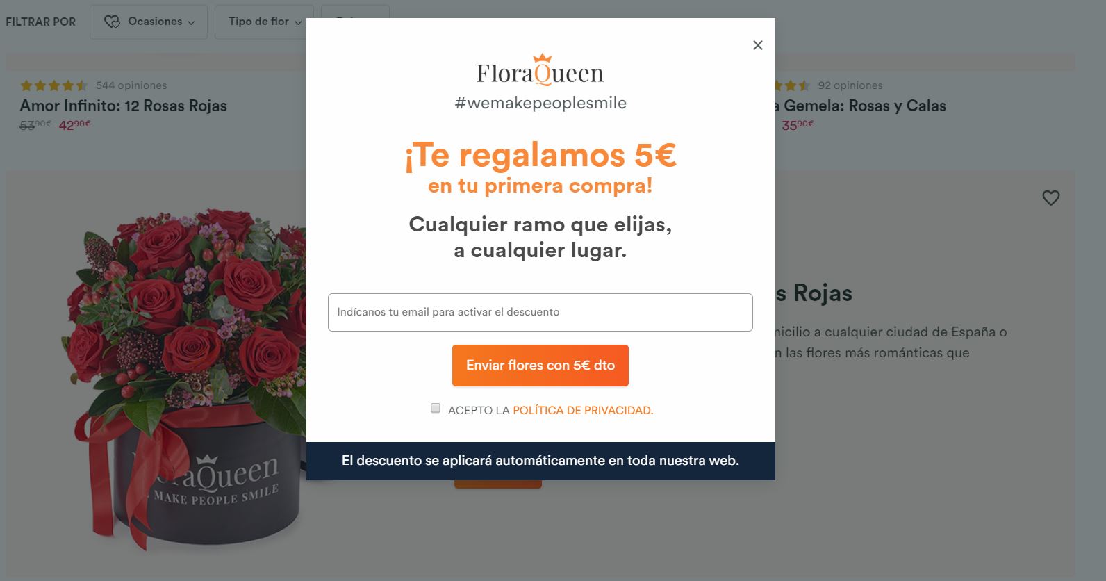 Regalar flores por San Valentín