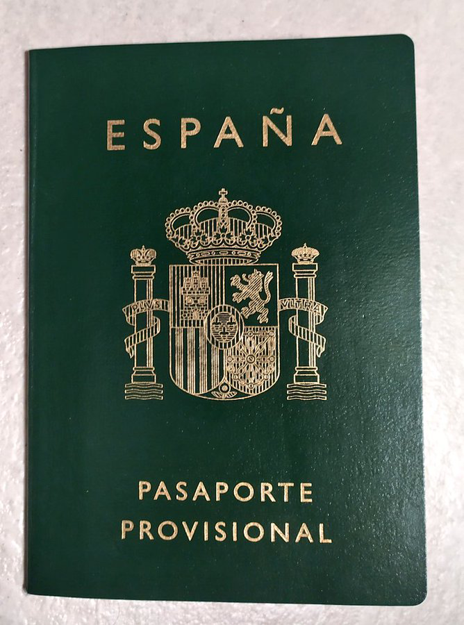 Pasaporte provisional verde