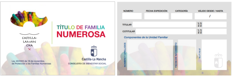 Familia Numerosa En Castilla La Mancha Consumoteca